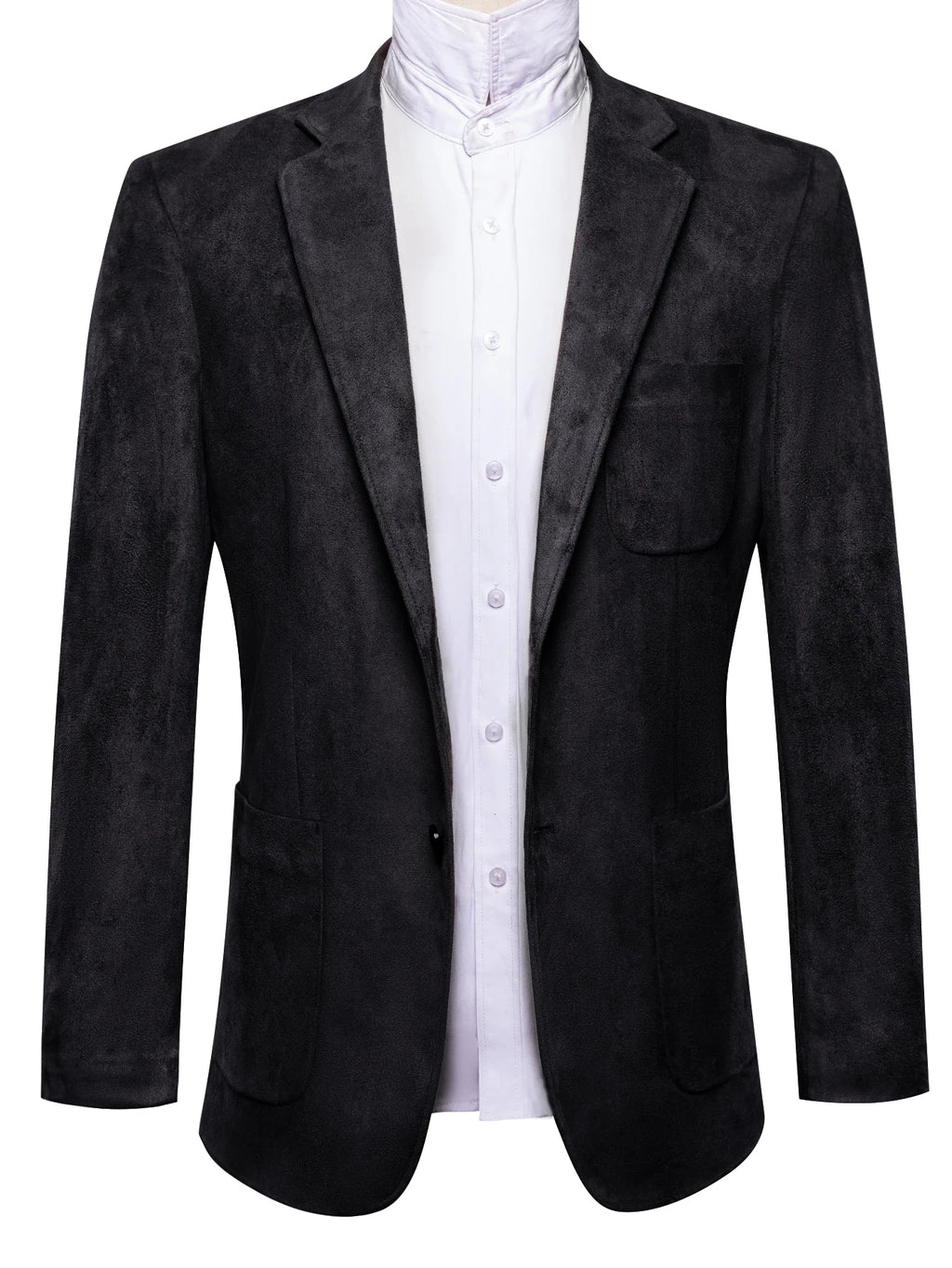 Vintage Mens Suede Blazer Jacket Casual Business Single Breasted Suit Qme DPT-XX-0001 L