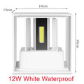 LED Outdoor Wall Light Interior Home Decor Wall Lighting AC85-265 Exterior Wall Lamps for Garden Yard IP65 Waterproof Porch Lamp Qme White-12W Warm White (2700-3500K)