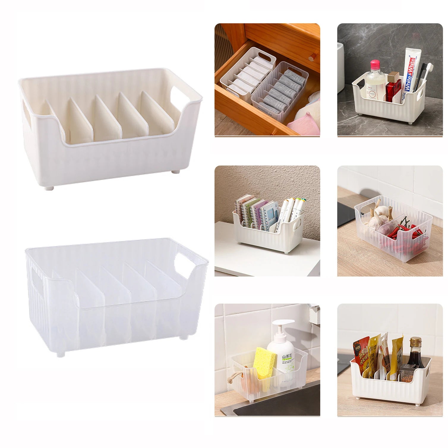 Bin Seasoning Bags Storage Boxesplastic Food Organizer Tapes Books Qme