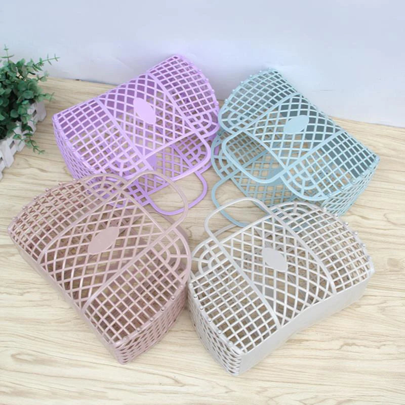 Shopping Basket Home Storage Organization Detachable Shower Plastic Qme