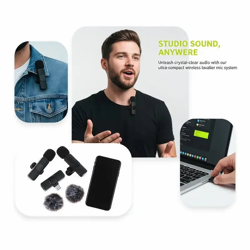 K9 Wireless Lavalier Microphone Perfect Audio Video Recording Anytime Qme