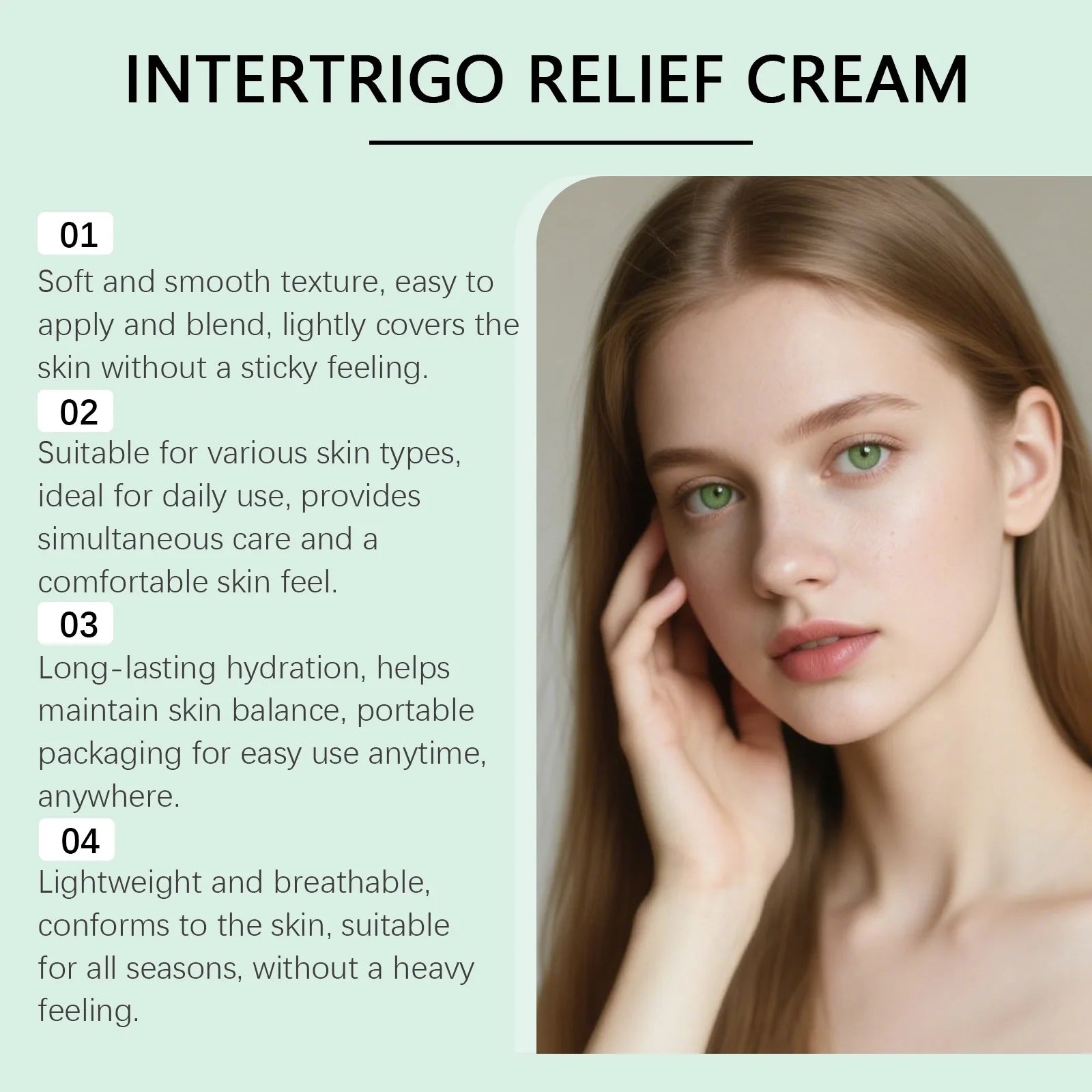 Skin Fold Soothing Cream Intertrigo Relief Helps Support Skin Comfort Moisture Friction Protection Fast-Drying Non-Greasy Smooth Qme