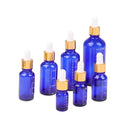 Dropper Bottles Blue Glass Reagent Eye Drop Pipette Scale Refillable Qme 100ml