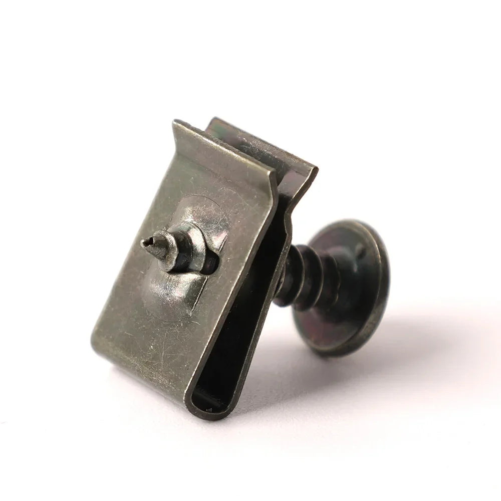 Car Clamping Clip U-type Metal Screw Clip Tools for Motorcycle Engine Bottom Tray Splash Protector Bumper Screw Car Accessories Qme