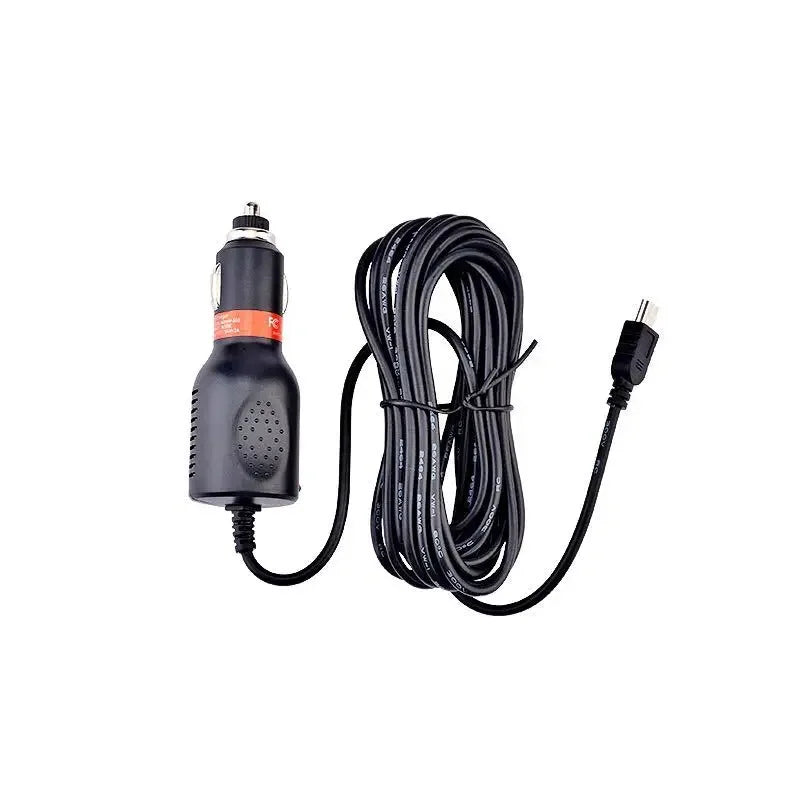 3PCS 5V 2A Micro or Mini 5pin Dash Cam Car Cigarette Adapter Lighter Socket Charger 3.5m Cable Length for Garmin Car GPS DVR Qme