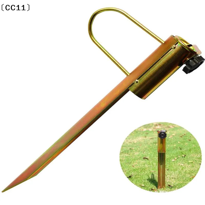 Beach Umbrella Anchor Metal Patio Holder Garden Parasol Sun Stand Qme