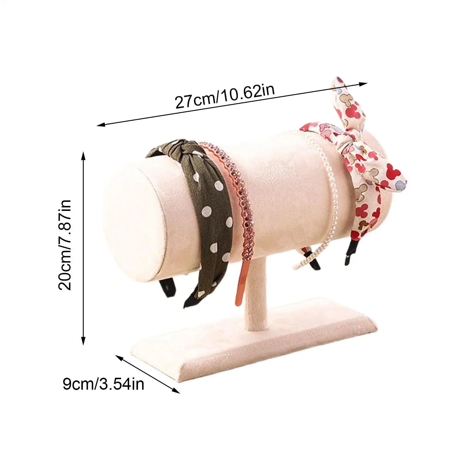 Headband Organizer Girls Velvet Non-slip Rack Hairband Fashion Holder Qme