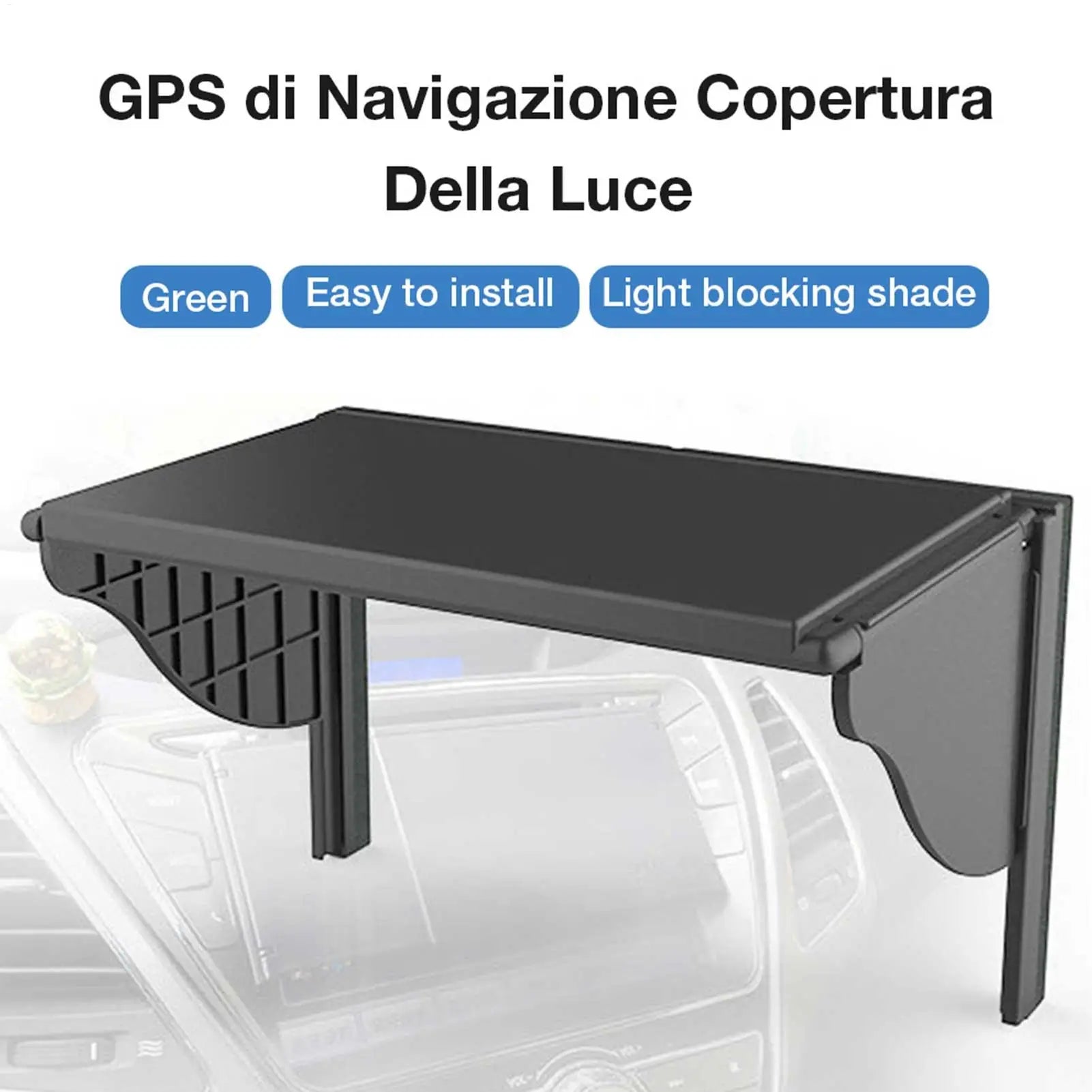 GPS Navigator Sun Shade Navigation Visor Sunshade Car Glare Vision Qme Default Title