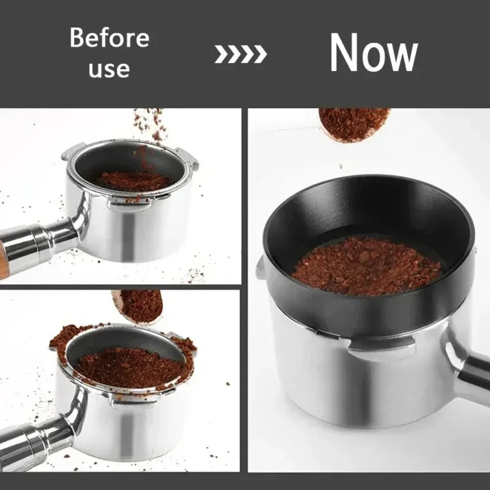 51mm 53mm 58mm Magnetic Espresso Dosing Ring Aluminum Dosing Funnel Perfect Fit For Coffee Brewer Accessories Qme