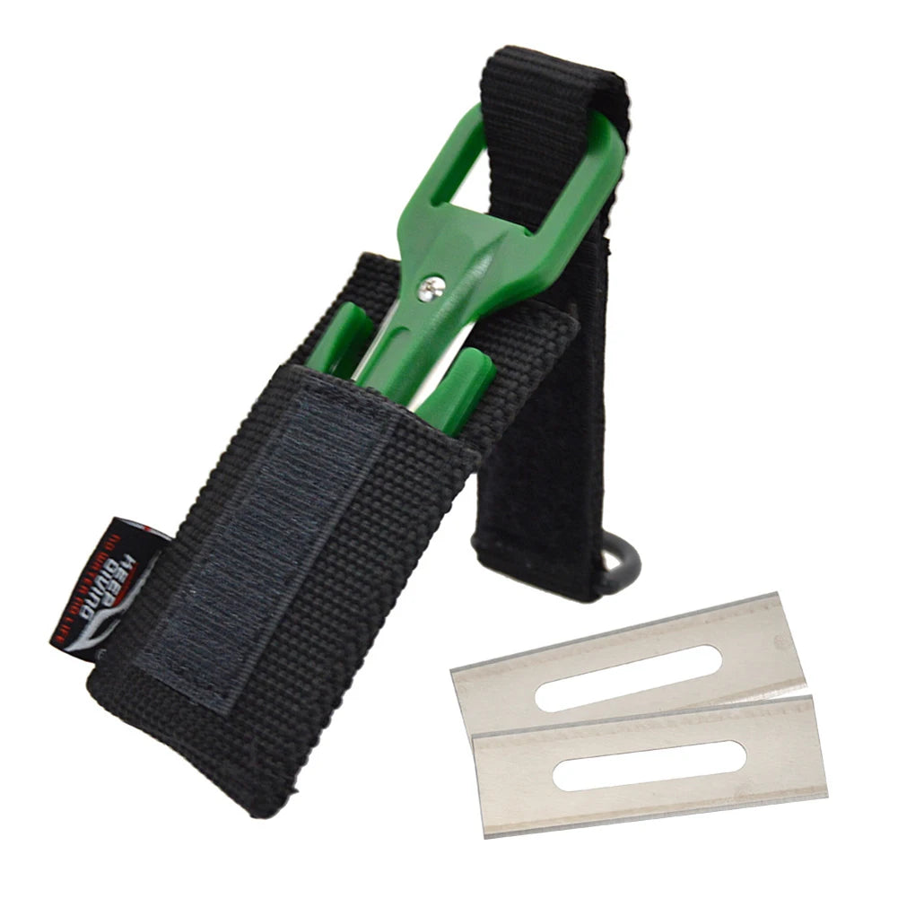 Nylon Scuba Diving Cutting Emergency Set Spearfishing Secant Equipment Portable Wear-resistant Sharp Outdoor Accessories Qme Green