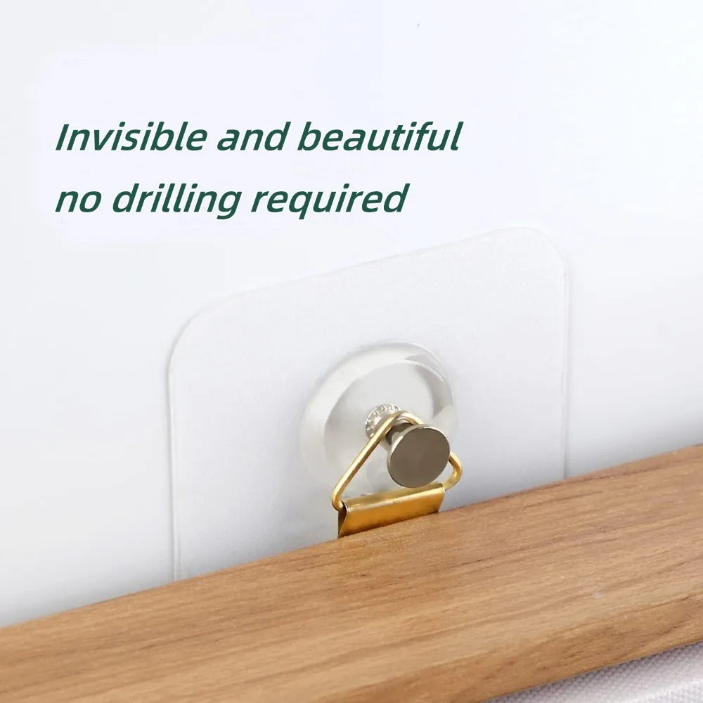 5-50PCS Adhesive Hook No Punching Photo Frame Painting Wall Nail Waterproof Kitchen Bathroom Screw Hook Bathroom Wall Organizer Qme