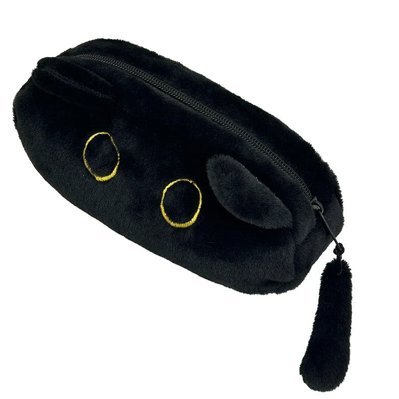 Large Capacity Multifunctional Pencil Case Cartoon Cat Stationery Bag Qme A1