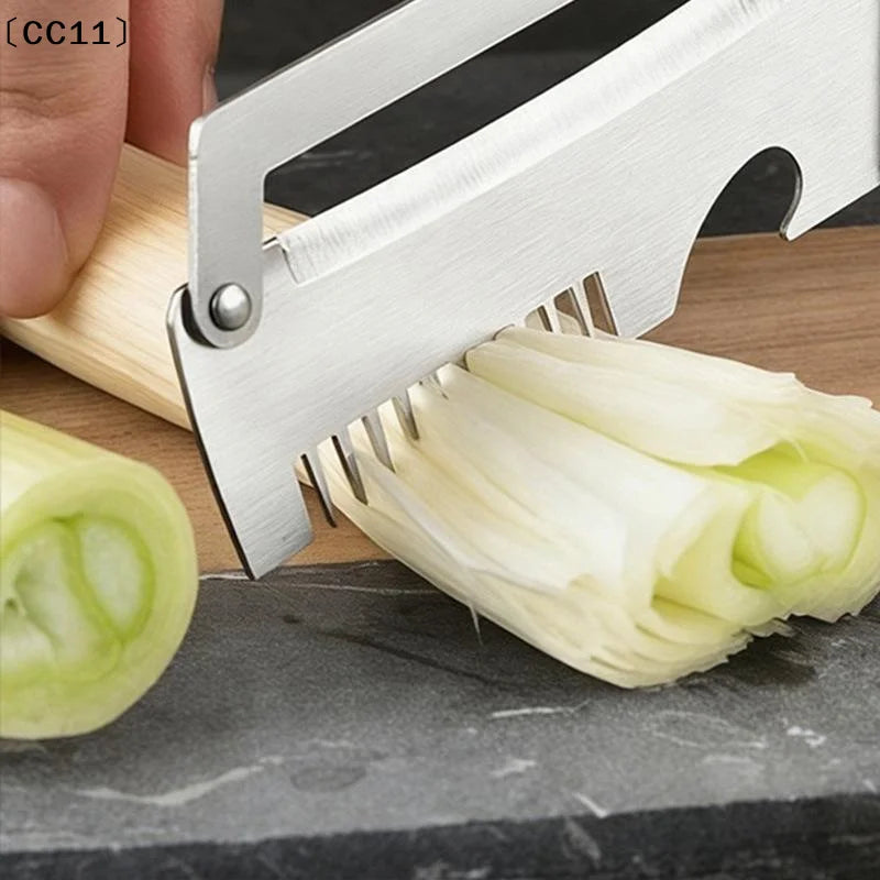 3-In-1 Stainless Steel Vegetable Peeler Bottle Opener Onion Slicer Qme