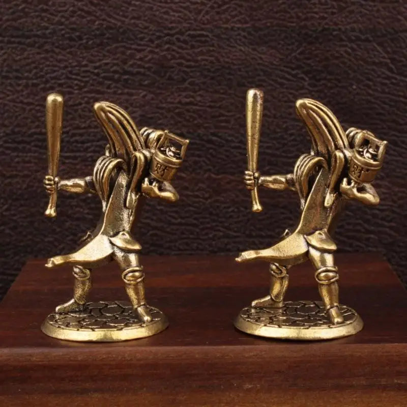 Man Statues Home Office Collectible Decor Brass Anime Banana Guitar Qme