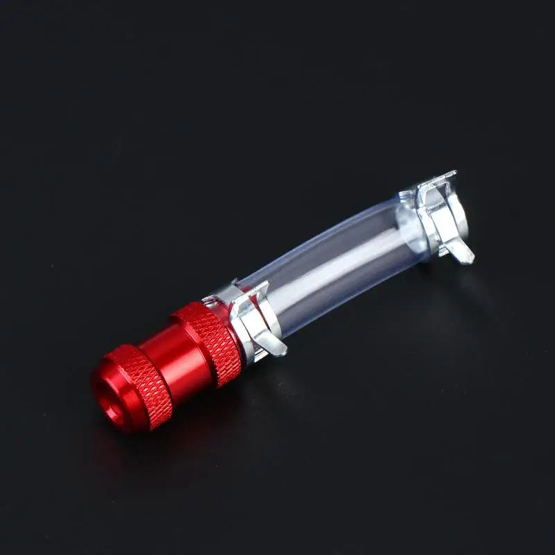 Universal Motorcycle Air Filter Drain Tube Head Use CNC Alloy Plug Qme Red