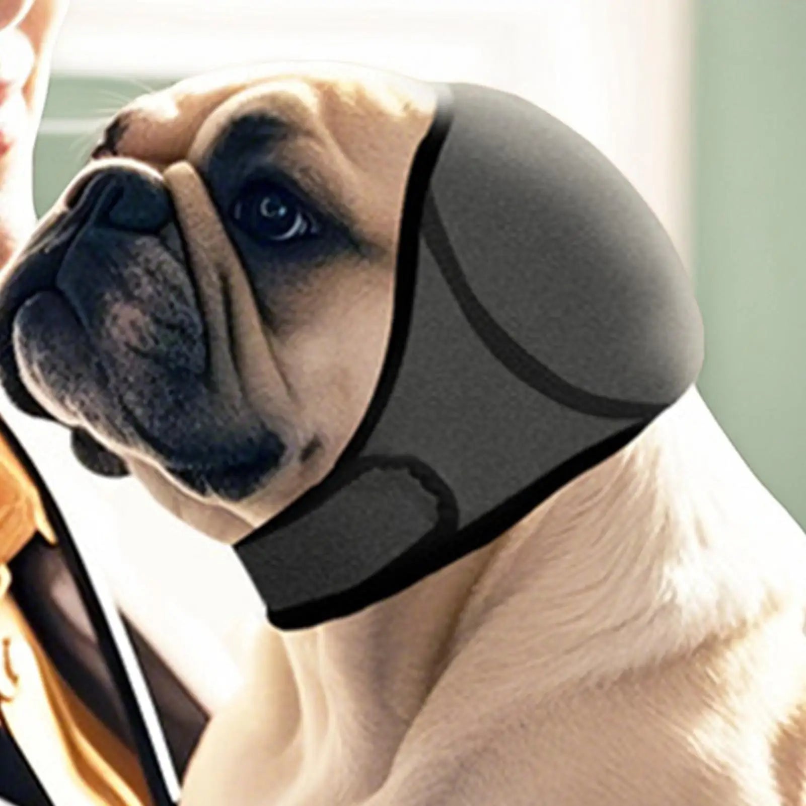 Dog Ear Wrap Adjustable Pet Puppy Headband Dog Ear Protector for Grooming for Small Medium Large Puppy Bathing Drying Swimming Qme