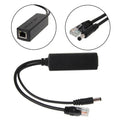 5PCS 10/100M IEEE802.3at/af Power Over Ethernet PoE Splitter Adapter For IP Camera 80x27x22mm/3.15x1.06x0.87in Qme Default Title