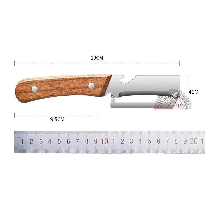 Durable Smooth Multi Functional Vegetable Peeler Ergonomic Wooden PP Qme A3