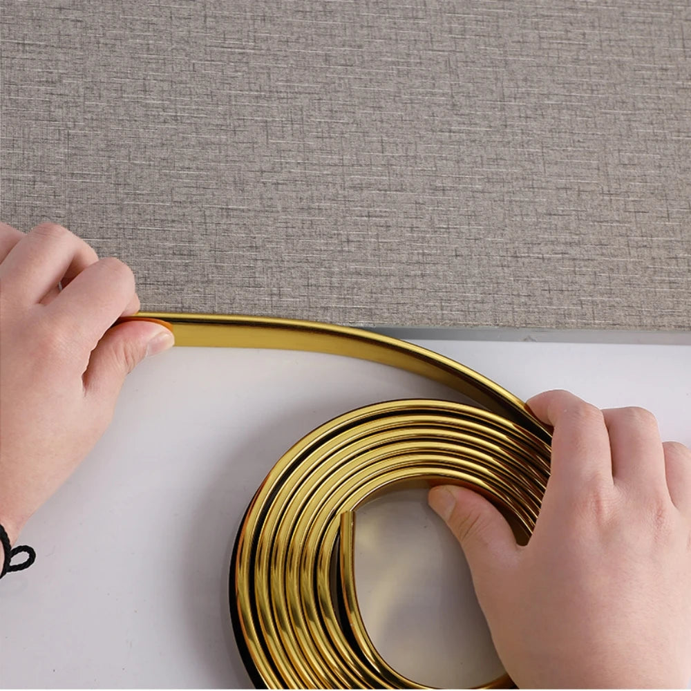 U-shaped Self-Adhesive Edge Banding Decorative Strip Wood Board Table Chair Protector Cover Furniture Seal Strip Home Decoration Qme