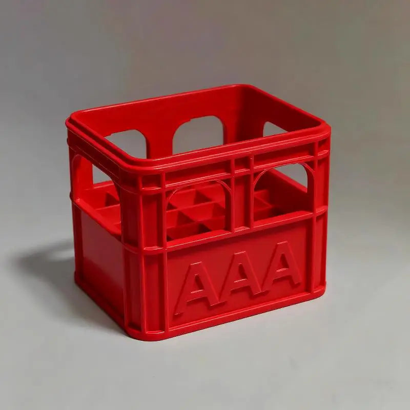 DIY Beer Crate No 5 Aa 7 Aaa 18650 Battery Stackable Storage Basket Qme A6