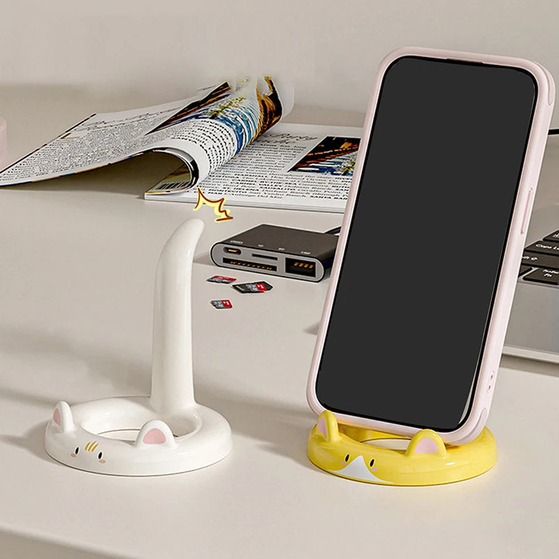 Mini Mobile Phone Holder Creative Desktop Can Be Used As Decorative Qme