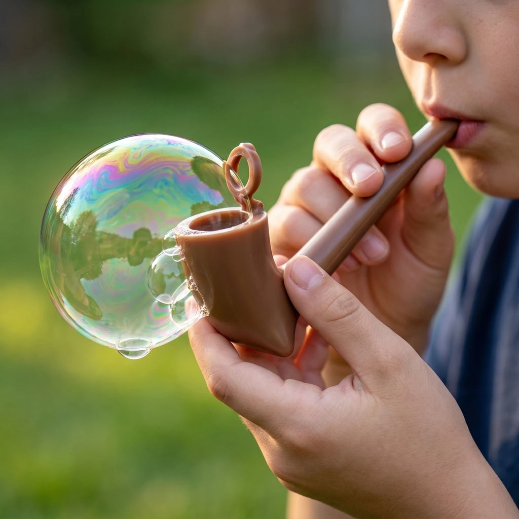 Plastic Soap Bubble Wand Fun Retro Reusable Bubble Blowing Toy Perfect for Outdoor Play Backyard Parties Entertainment Props Qme