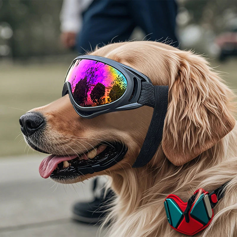 Dog Goggles Medium Large Breed Sunglasses Adjustable Straps UV Qme