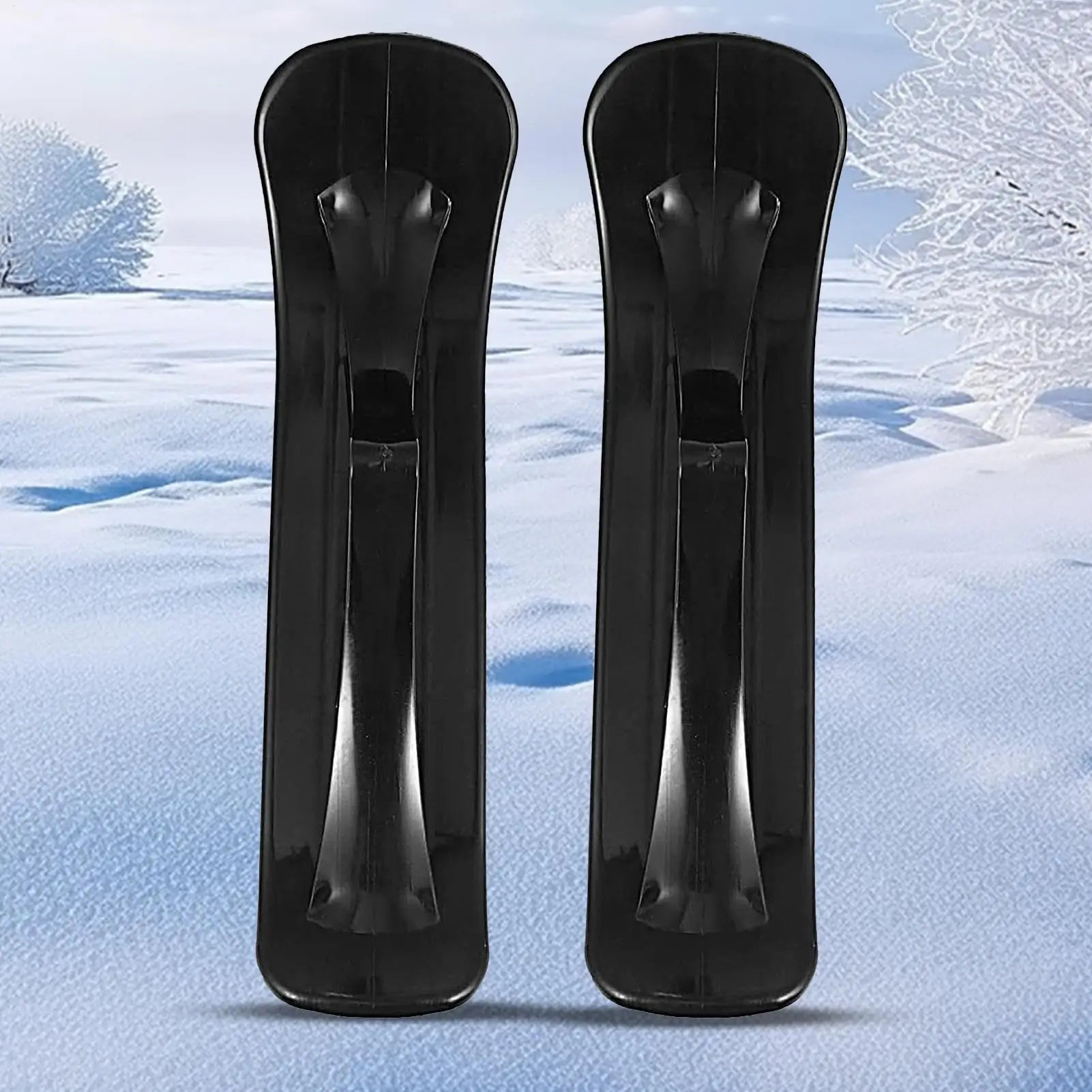 Ski Skate Board Conversion Kit 1 Pair Lightweight Ergonomic Winter Sports Sledge Snow Sled Ski Scooter Conversion Kit Qme