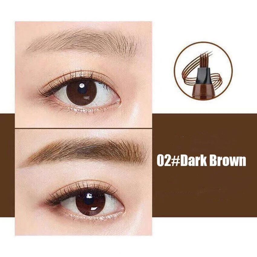 5 Colors Optional Eyebrow Pencil Long-lasting Natural Women's Makeup Qme 02 Dark Brown