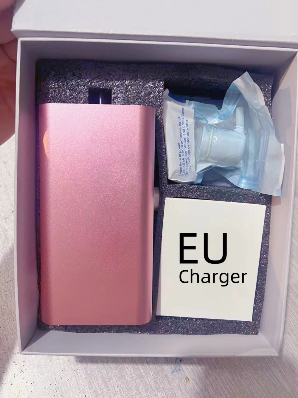 ROKYO Automatic Portable Tattoo Needle Cleaner Washer Identification Induction Strong Convenient Tattoo Cleaning Machine Qme Pink EU Charger