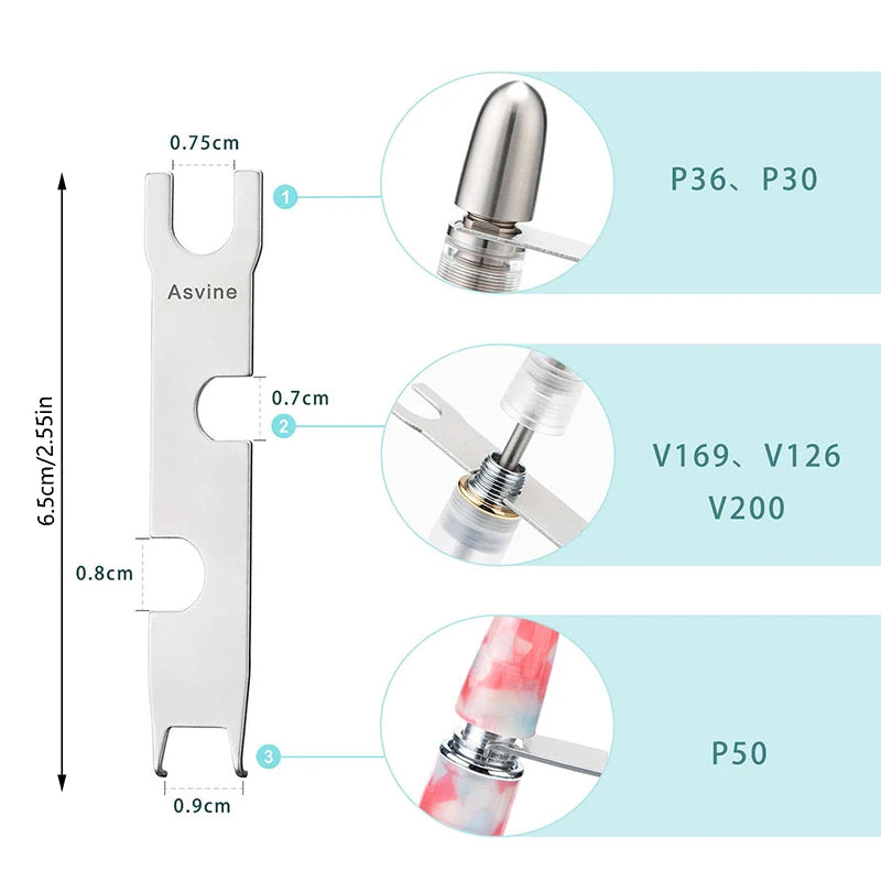 Multifunction Removing Tools Wrench For Piston And Vacuum Fountain Pens School Office Stationery Qme