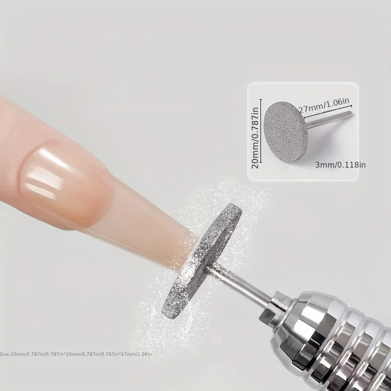 Professional nail drill kit, polishing discs for nail art and foot care, for nail art care, UFO-shaped keratin removal tool Qme