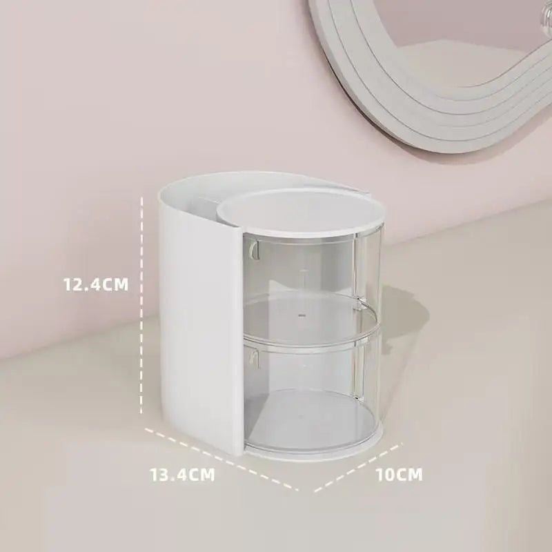 Acrylic Hair Accessories Organizer Clear Storage Box for Hair Ties, Headbands Makeup Brushes, Desktop Jewelry & Cosmetic Holder Qme A1