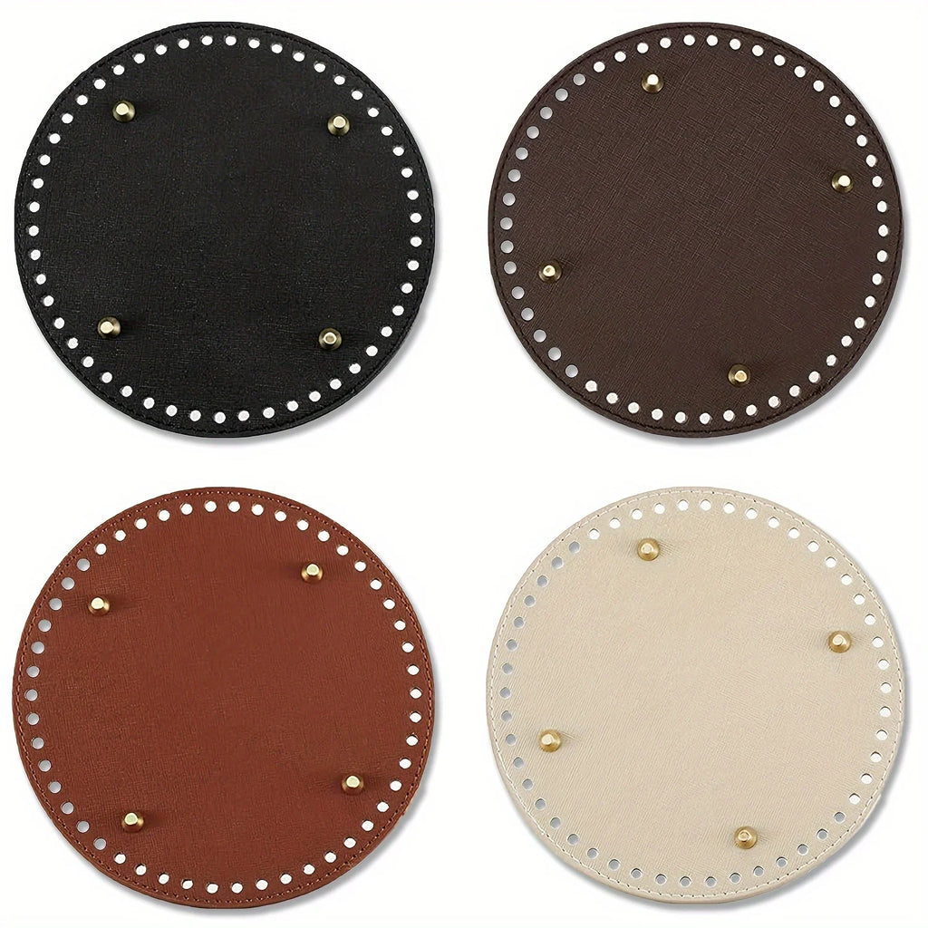 Round Bag Bottom Shaper Pad Metal Studs Purse Base Plate DIY Handbag Shoulder Bag Bottom Support Cushion Leather Craft Qme
