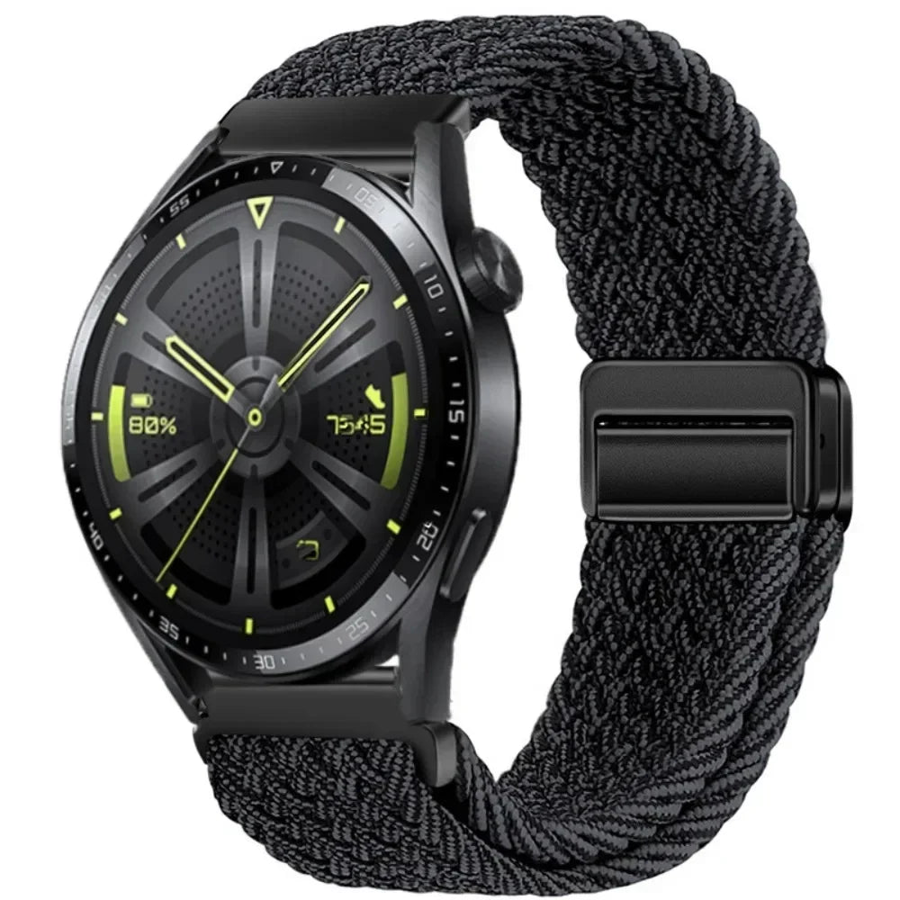 20mm 22mm nylon strap For Huawei watch 4/GT4/2/3 Pro Amazfit GTR 4 Magnetic breathable watchbands For Samsung Galaxy watch 6 5 4 Qme