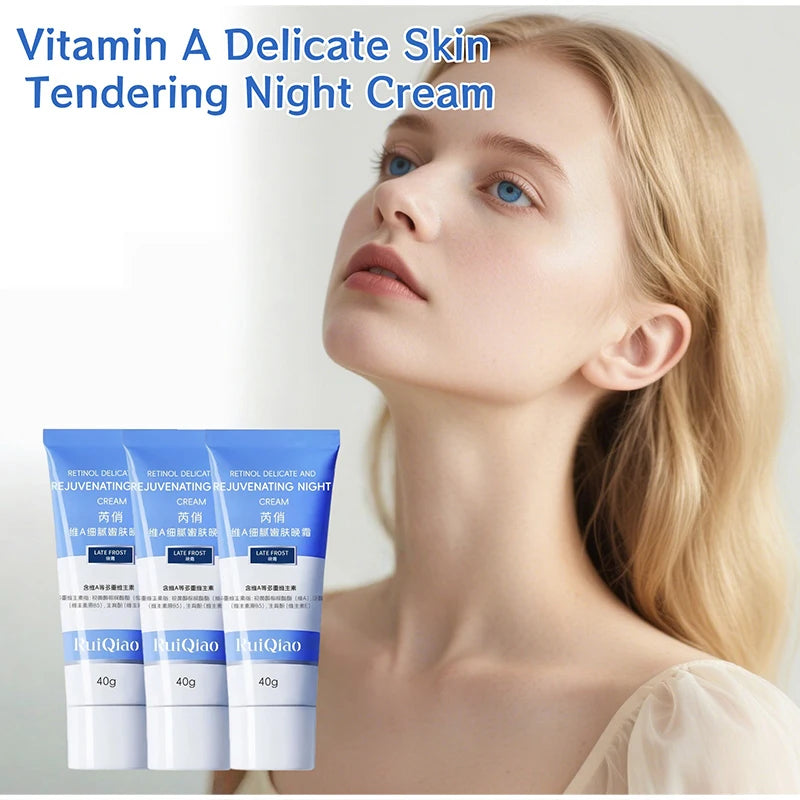 Vitamin Nourishing Night Cream Retinol E Reduce Fine Lines Wrinkles Qme