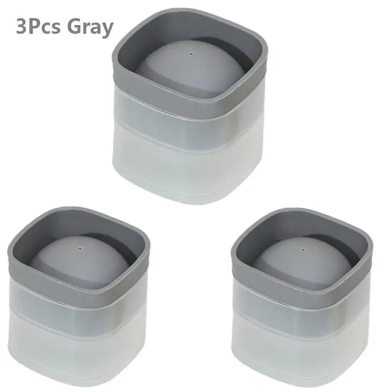 1 Large Ice Ball Mold Easy Demold Heat Cold Resistant Stackable Qme 3Pcs Gray