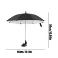 Table Top Umbrella Portable Adjustable Suction Cup Base Sun Protection Mini Drink Umbrella With Base for Terrace Beach Trip Qme Black