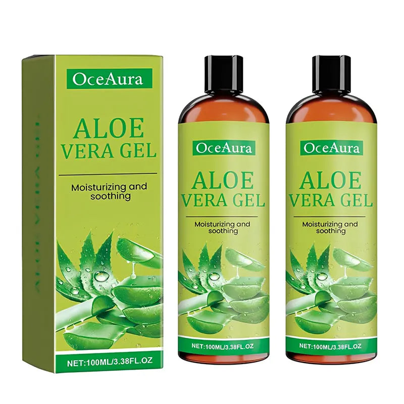 Natural Aloe Vera Gel Sunburn Repairing Treatment Moisturizing Qme 2pcs