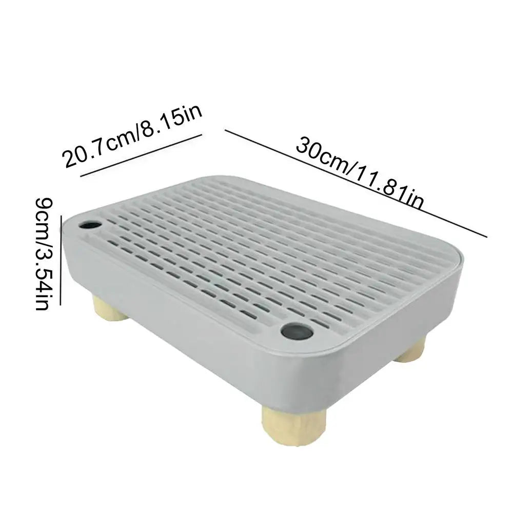 Litter Box Ramp Senior Cat Poop Step Filter Function Anti-tracking Qme GRAY China Mainland