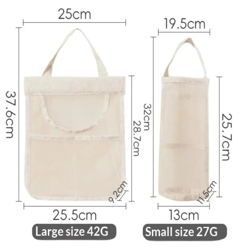 Portable Hanging Mesh Storage Bag Multi-purpose Breathable Kitchen Qme