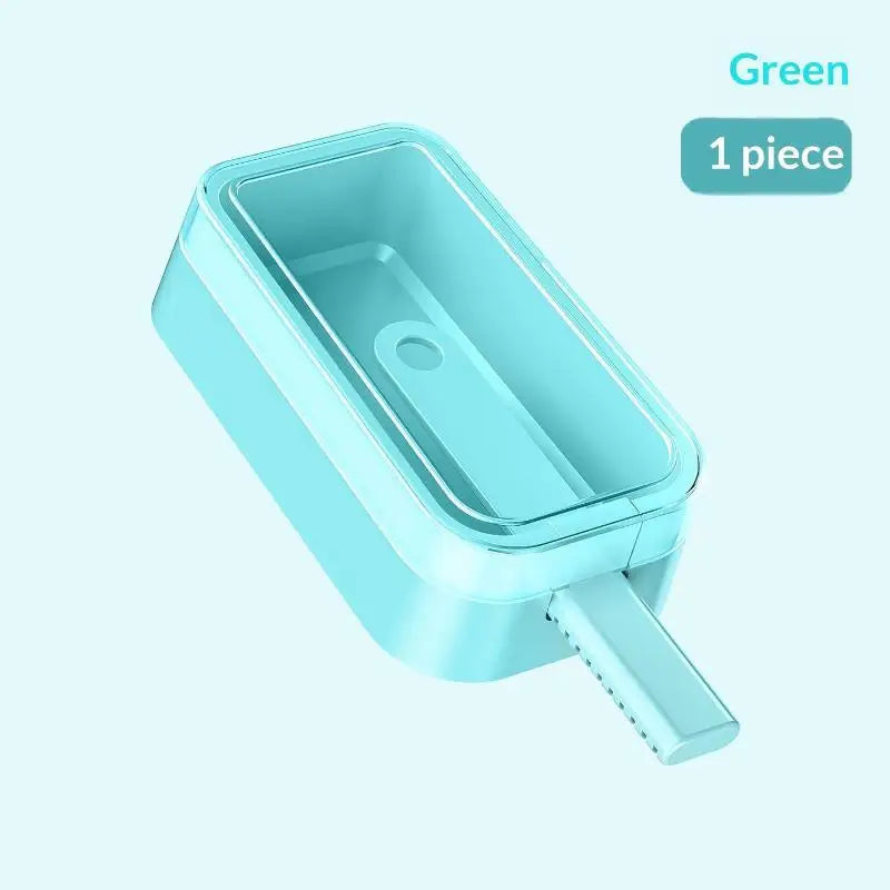 Silicone Ice Lolly Moulds Sticks Reusable Cream Forms Popsicle Mold Qme Green