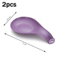 Spoon Rest Large Ceramic Holder Heat-resistant Cooking Dishwasher Qme Purple