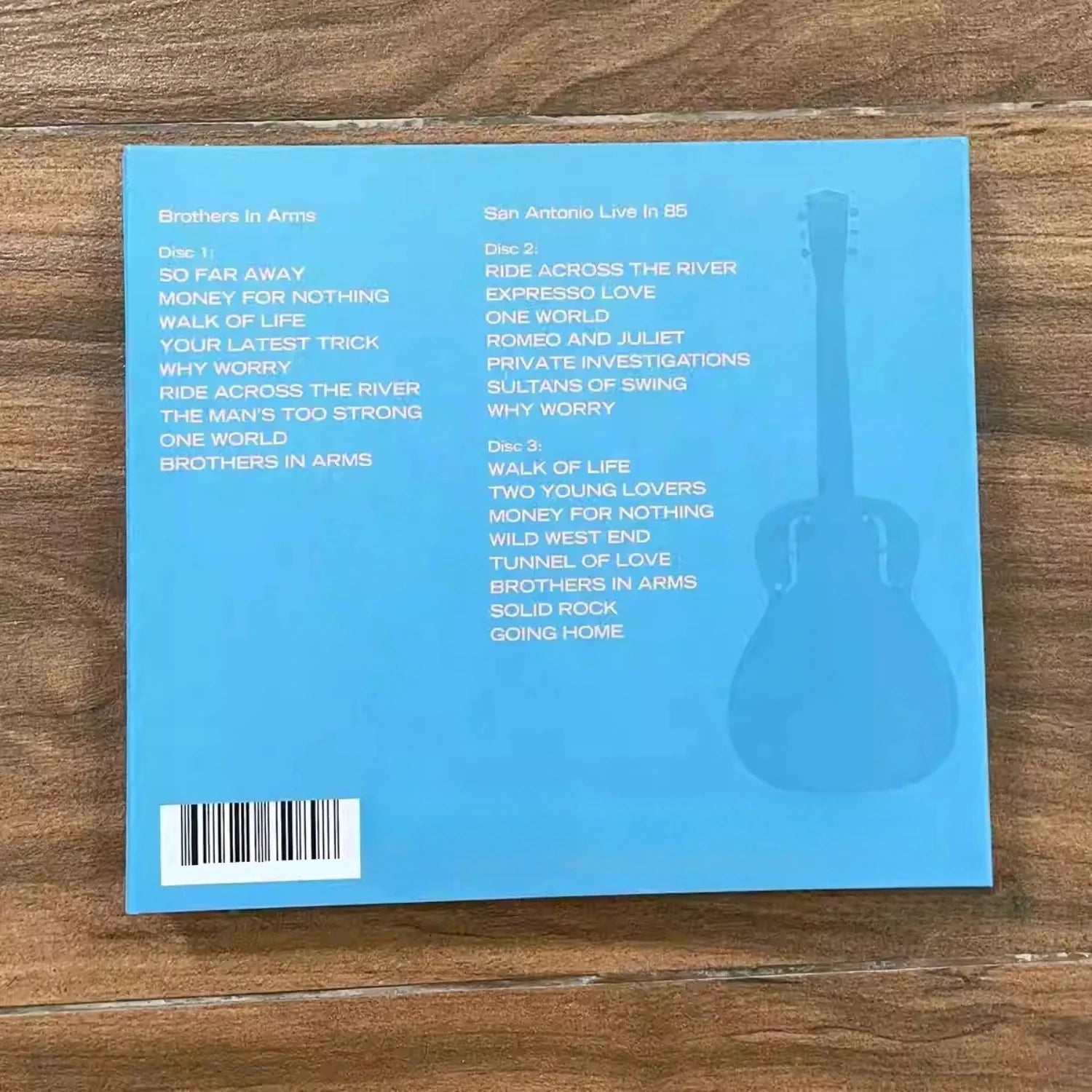 Rock Album Brothers in Arms 40th Anniversary 3CD,Studio Album + San Antonio Live 1985 + New Liner Notes Booklet for Rock Fans Qme
