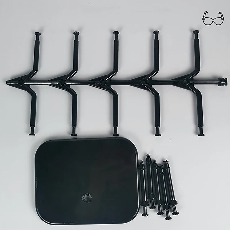 Glasses Shelf Home Organizer Space Saving Plastic Sunglasses Show Qme