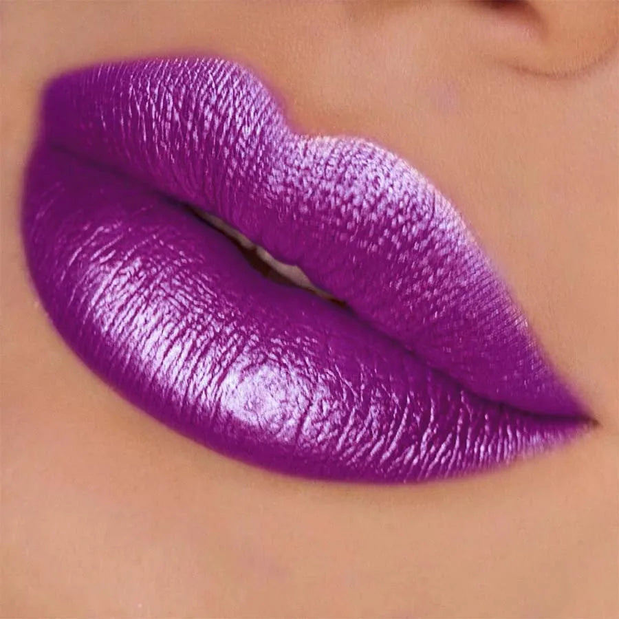 Diamond Shimmer Purple Glitter Lip Tint Long Lasting Waterproof Oil Qme