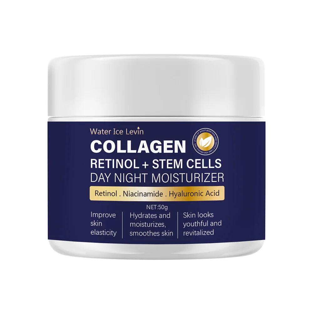 50g Collagen Cream for Face with Retinol and Hyaluronic Acid, Day Night Anti Aging Skincare Facial Moisturizer Qme A bottle 50g