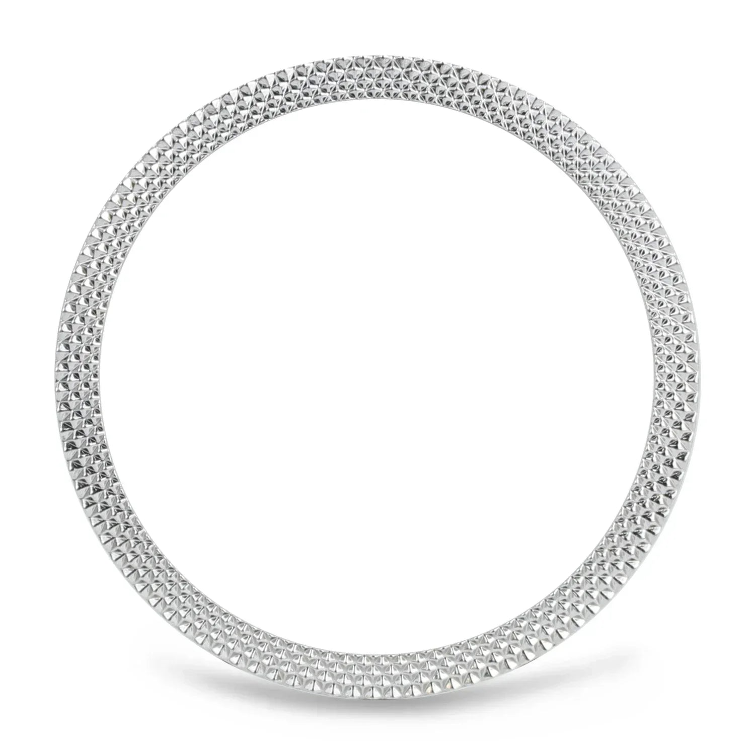 Metal Bezel for Samsung Galaxy Watch7 6 5 4 Classic 43mm 47mm 42mm 46mm 40mm 44mm Cover Ring Bumper Adhesive Case Watch3 41/45mm Qme Silver Rhombus Galaxy Watch 7 40mm