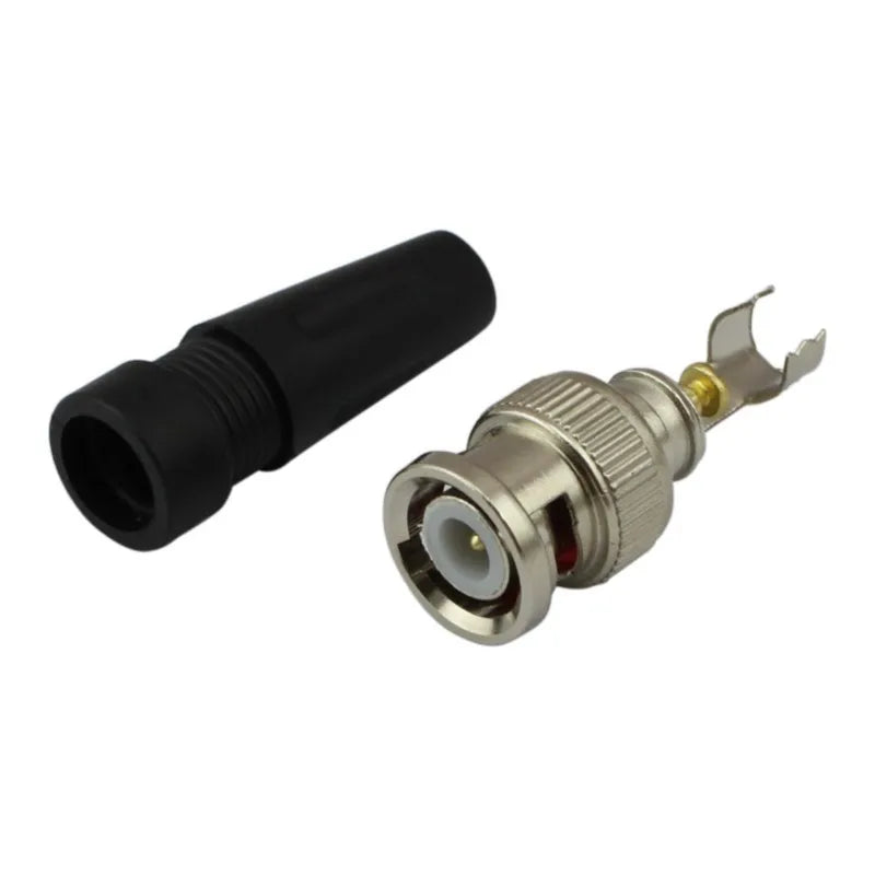 20pcs BNC Male Plug Adapter Connector Twist-on Coaxial RG59 Cable For CCTV Camera Video Audio Connector C5 Qme
