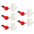 Automatic Chicken Water dispenser Plastic poultry drinking bowl Straight Pipe Farm chicken Coop Automatic Drinking Water System Qme 5 Set